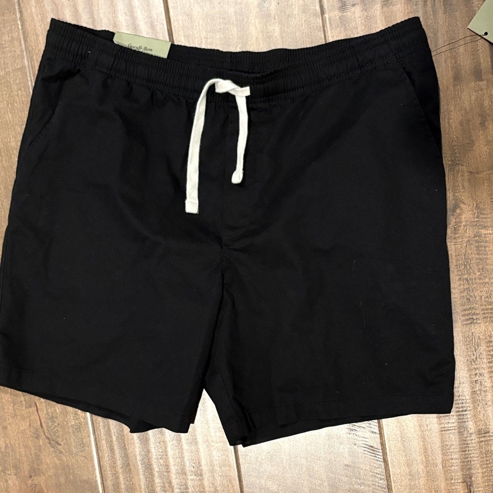 Black Drawstring Shorts